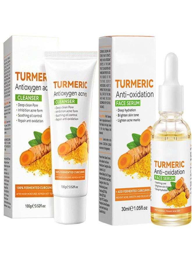 Cappuvini Turmeric Anti-Oxidation Face Serum Set (Serum Cleanser Set) - Image 1